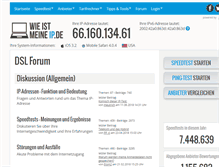 Tablet Screenshot of forum.wieistmeineip.de